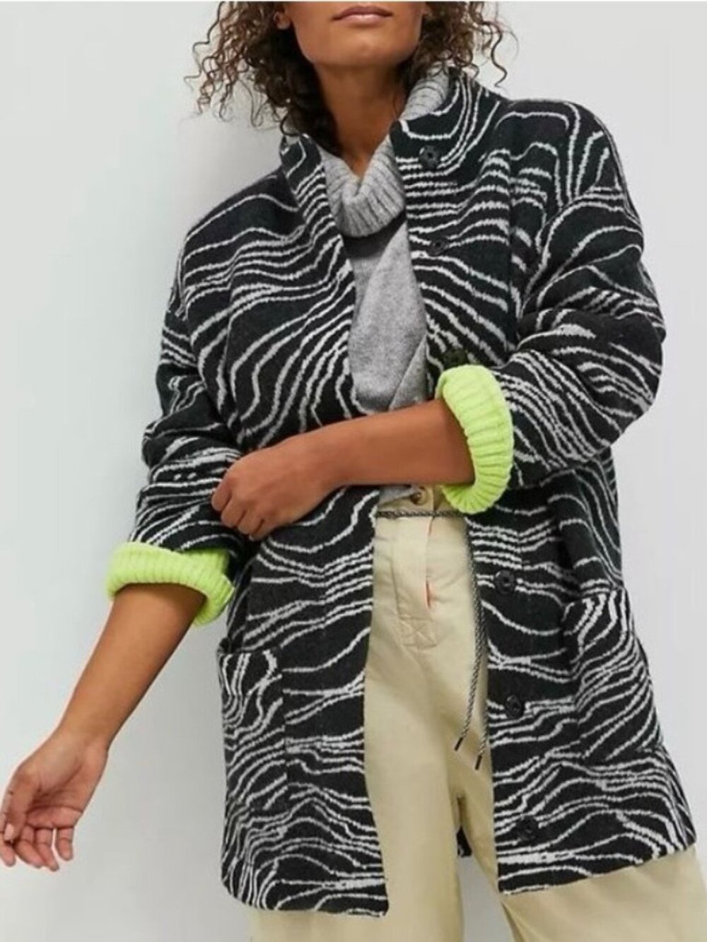 Anthropologie Maeve Eunice Cardigan LP Quiet Luxury Minimalist Cottagecore Cozy
